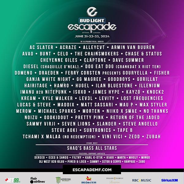 Unveiling the Epic Escapade Music Festival Lineup: Get Ready for a ...