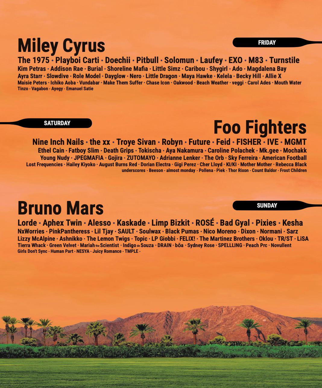 Exciting Revealed: Coachella Saturday Lineup 2026 Unveiled!